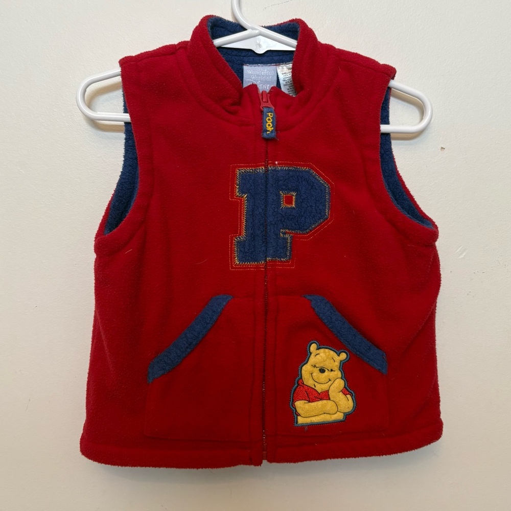 Disney Red Fleece Jacket with Navy Lining